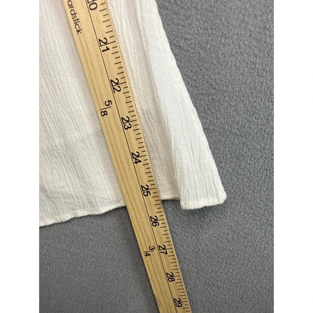 Lilly Pulitzer Dress Womens XXS White Gold Metallic Crochet Neck Pom Pom Shift - Picture 7 of 10